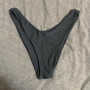 aerie black cheekier bikini bottom